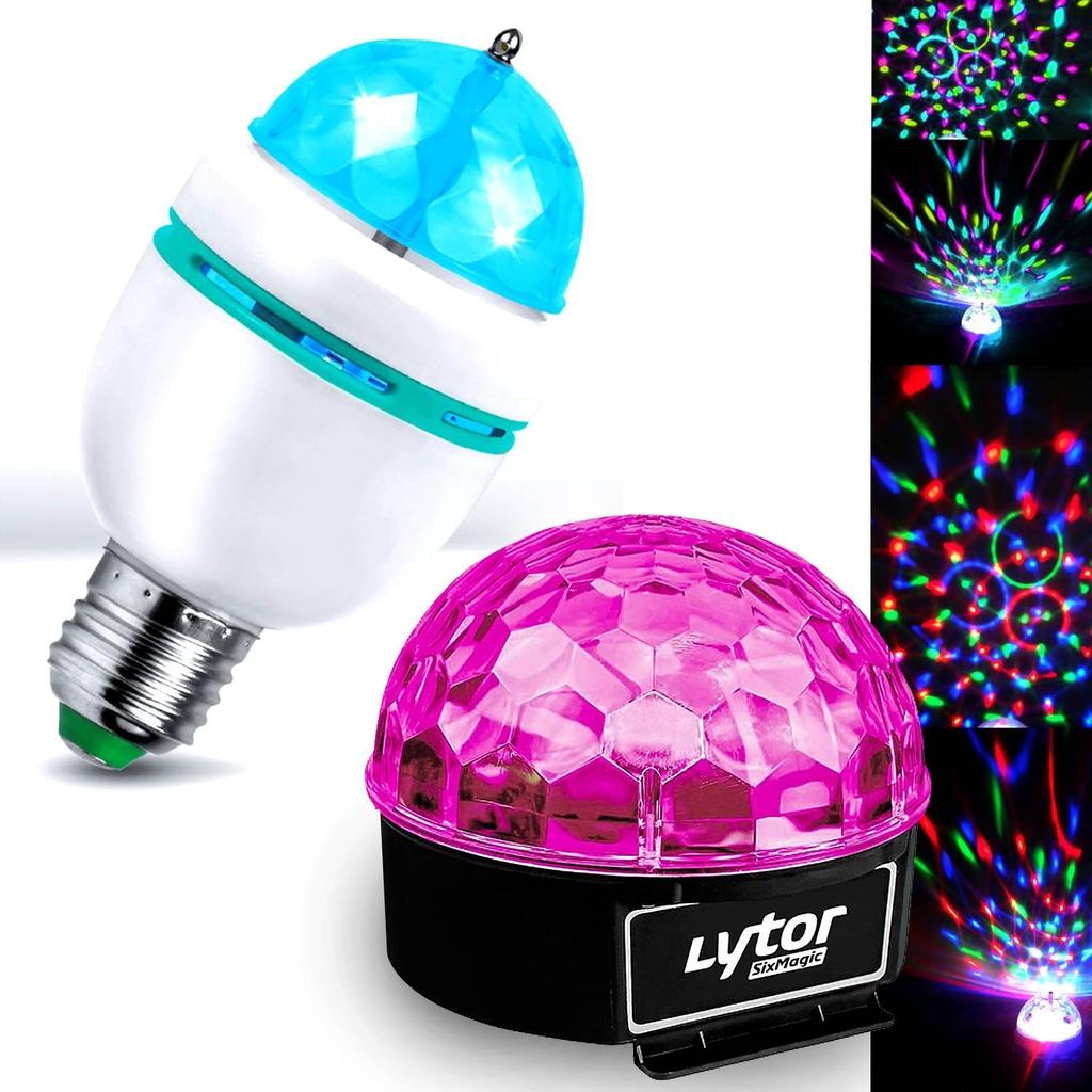 Acheter Éclairage Lytor Pack DJ LED Ampoule Mini DIAMS RVBA Culot E-27 + Jeu de lumière SIXMAGIC Reconditionné - 48,99 € Éclairage Lytor Pack DJ LED Ampoule Mini DIAMS RVBA Culot E-27 + Jeu de lumière SIXMAGIC Reconditionné N/A reconditionné disponible sur Backmarket