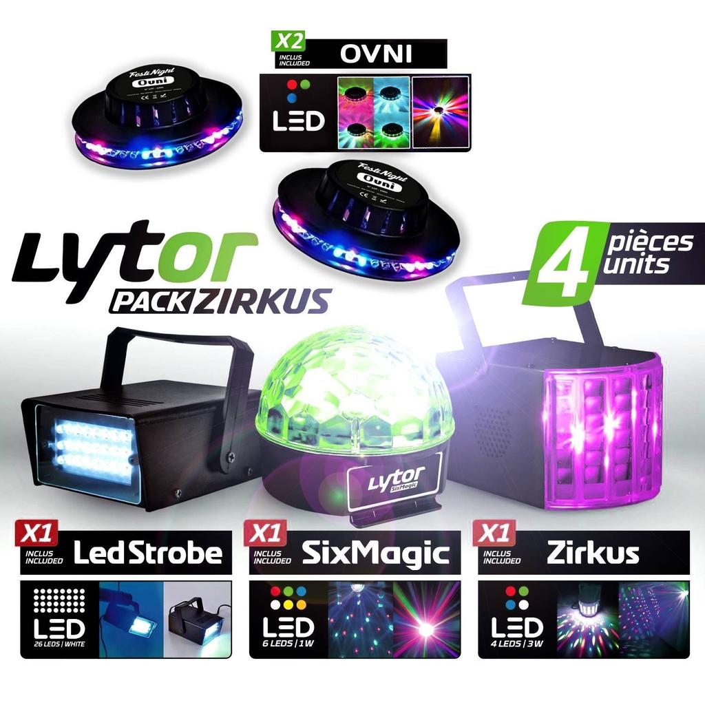 Acheter Éclairage PACK ZIRKUS LytOr 5 Jeux de lumière stroboscope + dôme ASTRO 6 LEDs + Derby 4 LEDs RGBW + 2 effets OVNI Reconditionné - 79,99 € | Dero Éclairage PACK ZIRKUS LytOr 5 Jeux de lumière stroboscope + dôme ASTRO 6 LEDs + Derby 4 LEDs RGBW + 2 effets OVNI Reconditionné N/A reconditionné disponible sur Backmarket | Dero