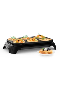 ECO CREP'PARTY CREPIERE ELECTRIQUE 6 Personnes, Revêtement Antiadhésif PY55E810 Très bon état Tefal reconditionné disponible sur Darty