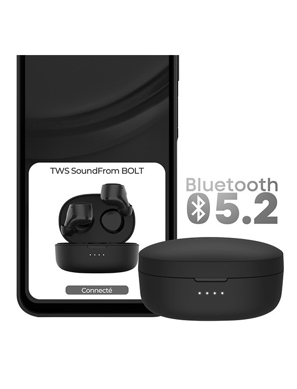 Voir photo 3 de Écouteurs Earbuds Soundform Bolt Sans Fil Belkin - Noir Écouteurs Earbuds Soundform Bolt Sans Fil Belkin - Noir Parfait état reconditionné photo 3