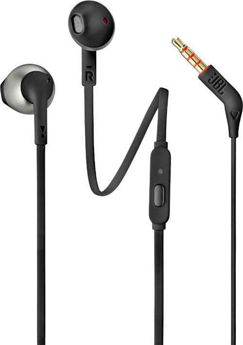 Ecouteurs filaires boutons intra-auriculaires JBL Tune 205 Noir État correct reconditionné disponible sur Fnac