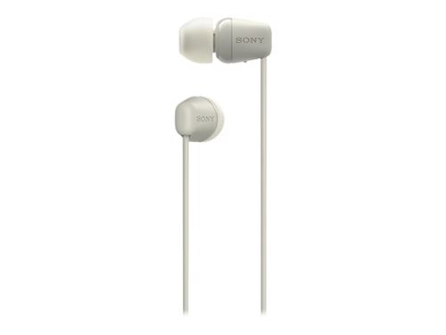 Ecouteurs intra-auriculaire tour de cou sans fil Bluetooth Sony WI-C100 Beige État correct Sony reconditionné disponible sur Fnac