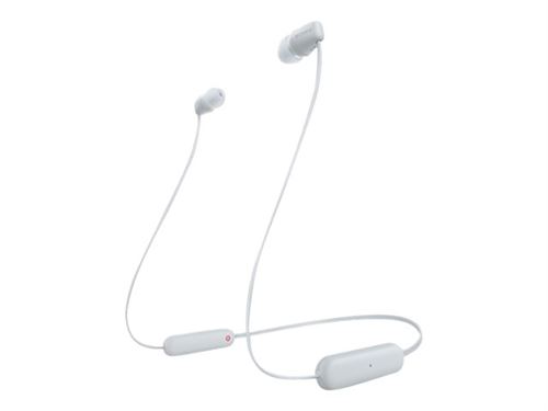 Ecouteurs intra-auriculaire tour de cou sans fil Bluetooth Sony WI-C100 Blanc État correct Sony reconditionné disponible sur Fnac