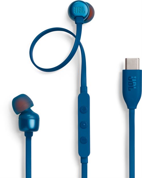 Ecouteurs intra-auriculaires filaires JBL Tune 310C Bleu État correct JBL reconditionné disponible sur Fnac