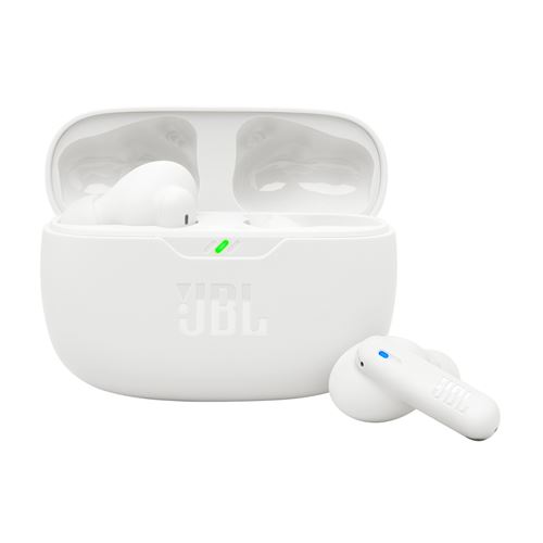 Ecouteurs intra-auriculaires sans fil Bluetooth JBL Wave Beam 2 avec réduction de bruit Blanc État correct JBL reconditionné disponible sur Fnac