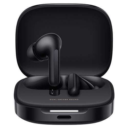 Ecouteurs intra-auriculaires sans fil Xiaomi Redmi buds 6 Bluetooth avec réduction active du bruit Noir État correct Xiaomi reconditionné disponible sur Fnac