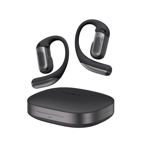 Ecouteurs sans fil à conduction aérienne True Wireless Shokz OpenFit Pro avec réduction de bruit Noir État correct Shokz reconditionné disponible sur Fnac