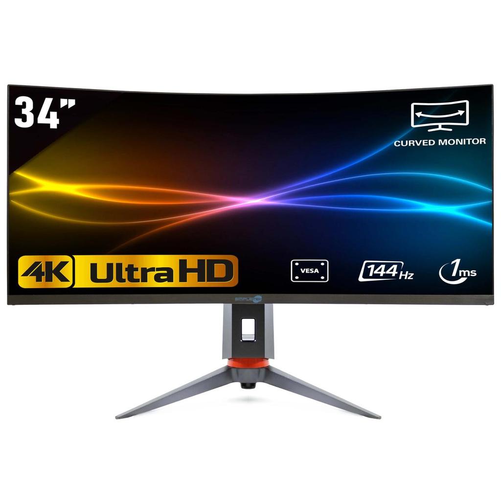 Voir photo 1 de Écran 34"" LCD ULTRAHD Simpletek R1000 4K Ultra Wide | Dero Écran 34"" LCD ULTRAHD Simpletek R1000 4K Ultra Wide Reconditionné N/A reconditionné | Dero