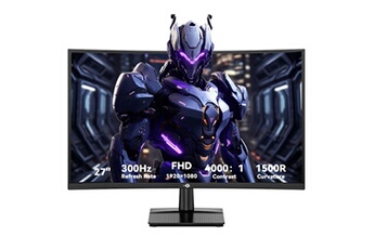 Ecran de jeu TITAN ARMY C27A1H écran VA incurvé 27 pouces 1500R 1920 x 1080 taux de rafraîchissement de 300 Hz temps de réponse à gris 1 ms FreeSync Bon état N/A reconditionné disponible sur Darty