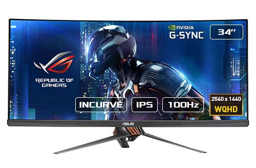 Ecran Gaming Asus ROG Swift PG348Q 34" Incurvé État correct Asus reconditionné disponible sur Fnac