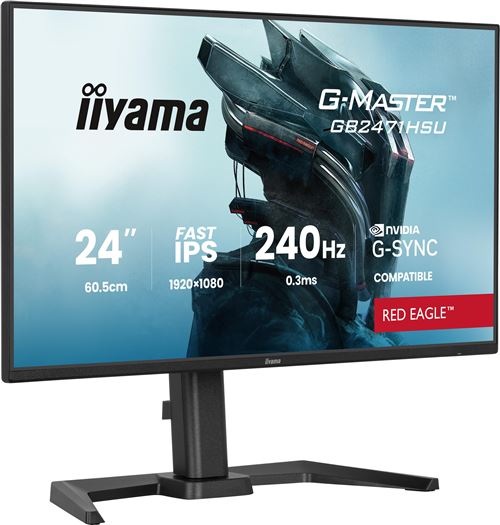 Ecran PC gaming Iiyama 24"" 240 Hz Full HD État correct Iiyama reconditionné disponible sur Fnac