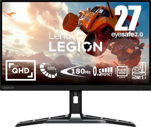 Ecran PC Gaming Lenovo Legion R27qe 27"" 180 Hz QHD État correct Lenovo reconditionné disponible sur Fnac