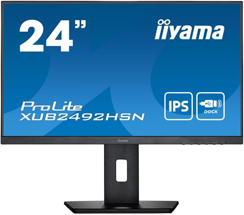 Ecran PC Iiyama ProLite XUB2492HSN-B5 23,8"" Full HD Noir État correct Iiyama reconditionné disponible sur Fnac