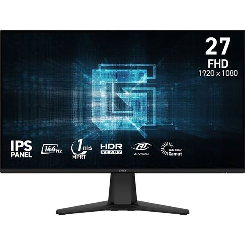 Écran PC MSI G275L E14 27“ Full HD 144Hz 1 ms HDMI/DP État correct - 99,00 € Écran PC MSI G275L E14 27“ Full HD 144Hz 1 ms HDMI/DP État correct N/A reconditionné disponible sur Fnac