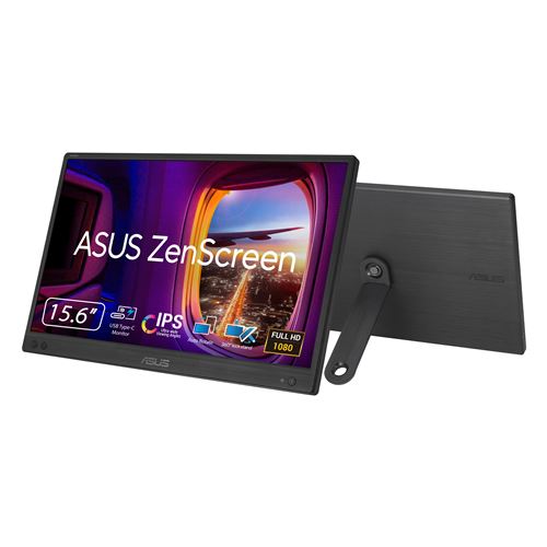 Ecran PC portable Asus ZenScreen MB166CR 15,6" Full HD Noir État correct Asus reconditionné disponible sur Fnac
