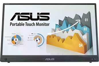 Ecran PC ZenScreen Touch MB16AHT 15.6" FHD 60Hz Flicker Free Noir Très bon état Asus reconditionné disponible sur Darty