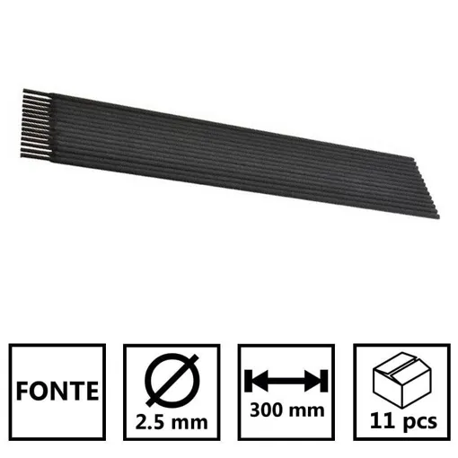 Electrode soudage fonte 2.5 x 300mm Baguettes soudure arc fonte-Blister de 11 baguettes enrobées-soudage qualité FE-NI Bon état reconditionné disponible sur Rakuten