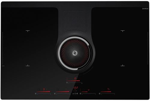Elica NikolaTesla BL/F/83 - Table de cuisson à induction - 4 plaques de cuisson - largeur : 83 cm - profondeur : 51.5 cm - classe A+ - noir avec échappement descendant (recirculation) État correct Elica reconditionné disponible sur Fnac | Dero