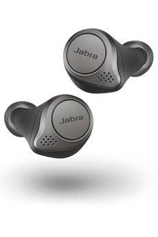 Elite 75t Ecouteurs sans fil True Wireless Titane Noir - A réduction de bruit Bon état Jabra reconditionné disponible sur Darty