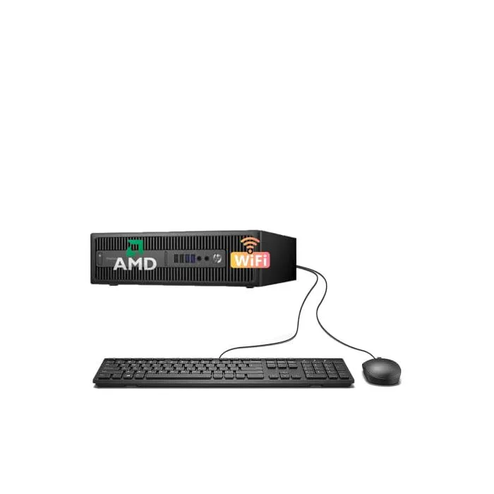 Elite. Desk 705 G3 SFF Ordinateur de Bureau AMD Pro A10-8770 8 Go de RAM SSD de 256 Go Bluetooth Wi-FI Clavier américain (QWERTY) Reconditionné Hewlett-Packard reconditionné disponible sur Cdiscount Seconde Vie