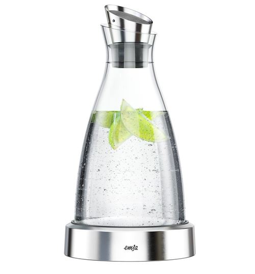 EMSA FLOW - Carafe de refroidissement - 1 L - acier inoxydable, verre État correct EMSA reconditionné disponible sur Fnac