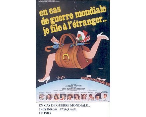 En Cas de Guerre mondiale, Je File à l'étranger AFFICHE CINEMA ORIGINALE État correct N/A reconditionné disponible sur Fnac