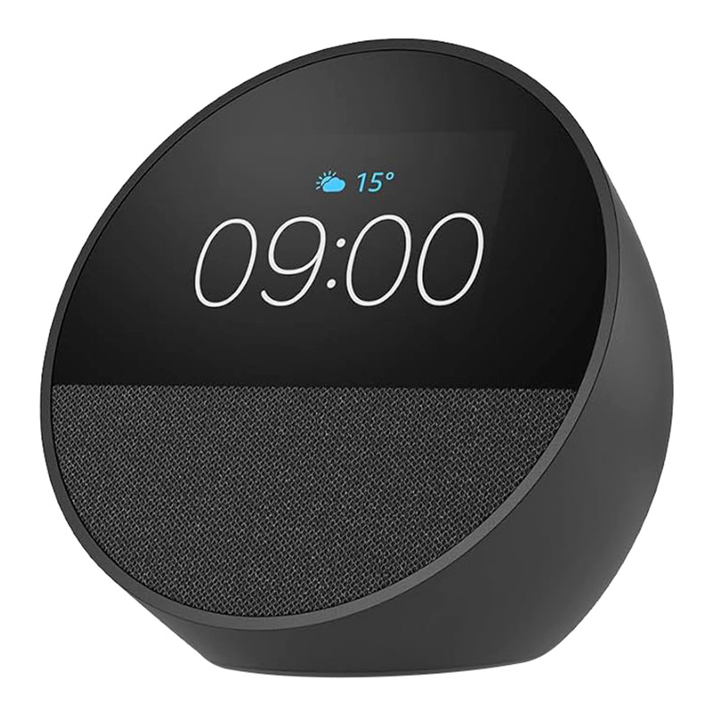 Enceinte Amazon Echo Spot Noire Bon état - 94,98 € Enceinte Amazon Echo Spot Noire Bon état reconditionné disponible sur Electro Depot
