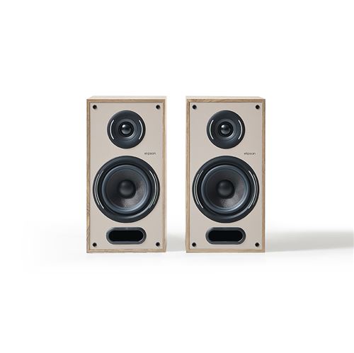 Enceinte bibliothèque Elipson Horus 6B Bois Clair Beige vendues par paire État correct Elipson reconditionné disponible sur Fnac