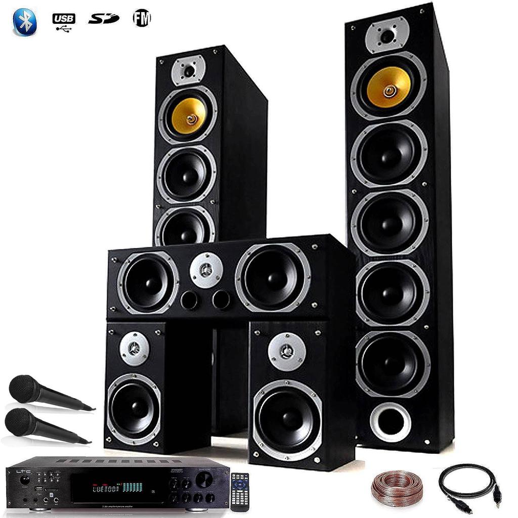 Enceinte Bluetooth Beng Ensemble Home-cinéma Hifi Karaoké Home SOUND 1240W + ampli 360W + 25M de câble de liaison + 2 Micros - Noir Reconditionné - 519,99 € Enceinte Bluetooth Beng Ensemble Home-cinéma Hifi Karaoké Home SOUND 1240W + ampli 360W + 25M de câble de liaison + 2 Micros - Noir Reconditionné N/A reconditionné disponible sur Backmarket