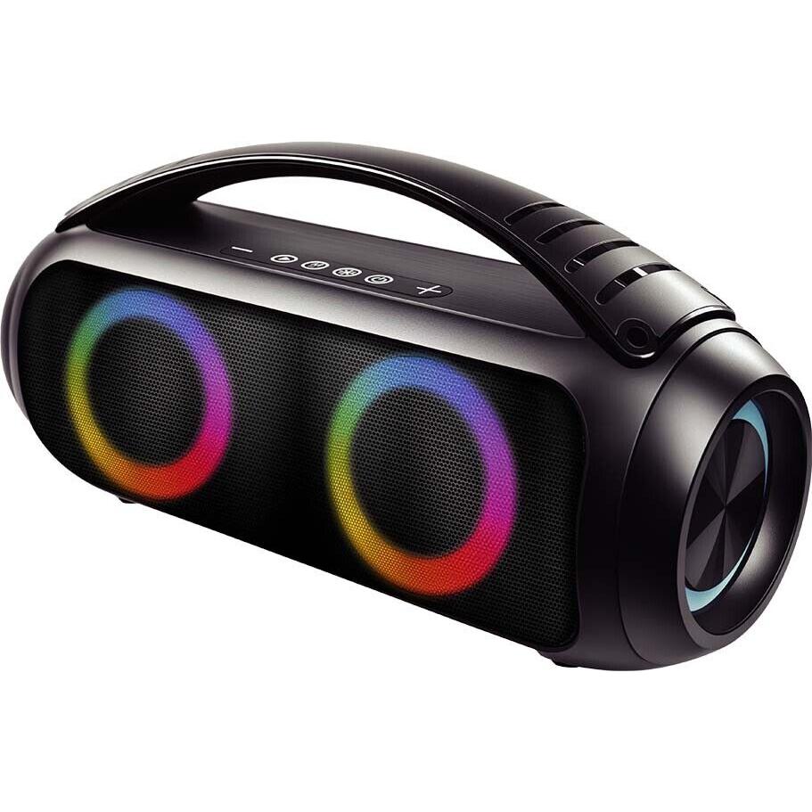 Voir photo 3 de Enceinte Bluetooth Bigben Connected Enceinte Bluetooth Boost 40W Etanche Lumineuse Poignée de transport Noire Bigben - Noir | Dero Enceinte Bluetooth Bigben Connected Enceinte Bluetooth Boost 40W Etanche Lumineuse Poignée de transport Noire Bigben - Noir Reconditionné Bigben Connected reconditionné photo 3 | Dero