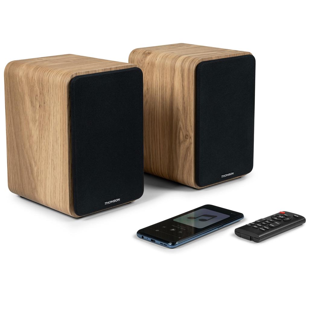 Enceinte Bluetooth Enceintes de bibliothèque, Caisson Bois COSY - 100W - Thomson WS602DUO - Bluetooth 5.0, Entrée optique câble inclus - Brun Reconditionné - 149,99 € Enceinte Bluetooth Enceintes de bibliothèque, Caisson Bois COSY - 100W - Thomson WS602DUO - Bluetooth 5.0, Entrée optique câble inclus - Brun Reconditionné Thomson reconditionné disponible sur Backmarket