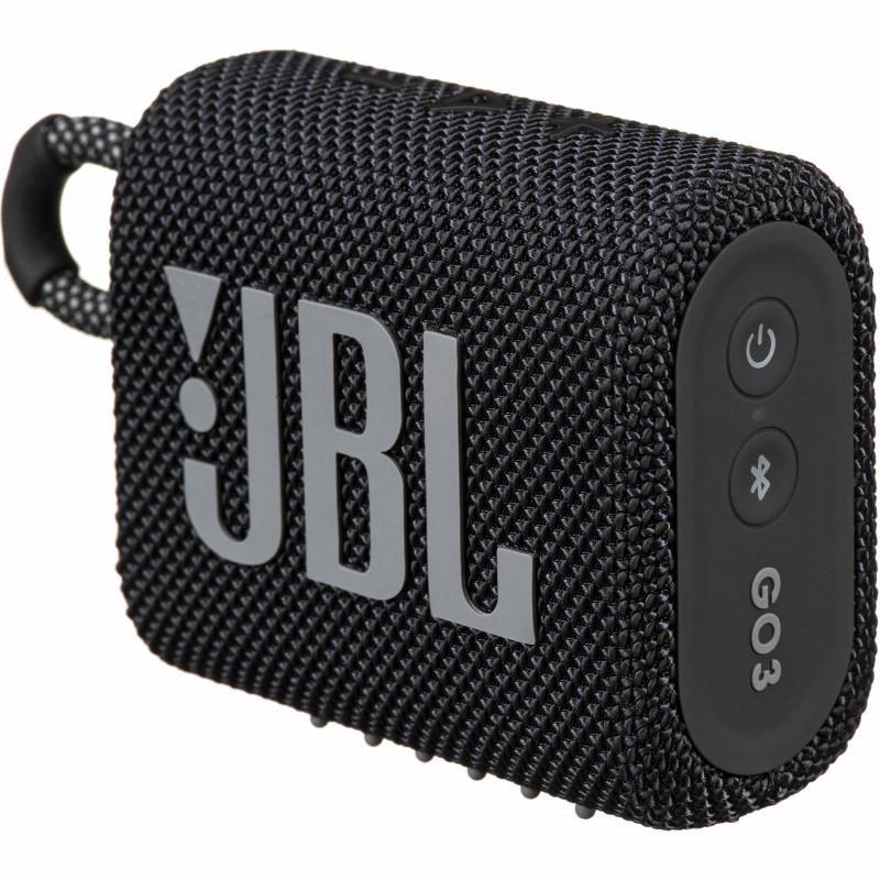 Voir photo 1 de Enceinte Bluetooth JBL Go 3 - Noir | Dero Enceinte Bluetooth JBL Go 3 - Noir Reconditionné JBL reconditionné | Dero