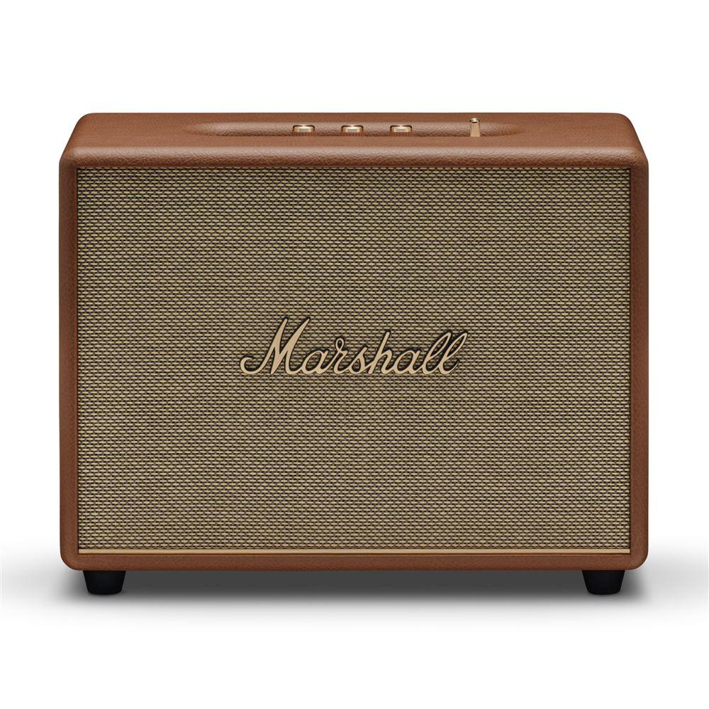 Enceinte Bluetooth Marshall Woburn III - Marron Reconditionné - 399,00 € Enceinte Bluetooth Marshall Woburn III - Marron Reconditionné Marshall reconditionné disponible sur Backmarket
