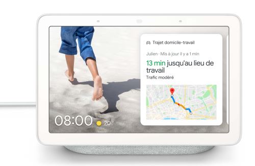 Enceinte intelligente Google Nest Hub Galet État correct Google reconditionné disponible sur Fnac