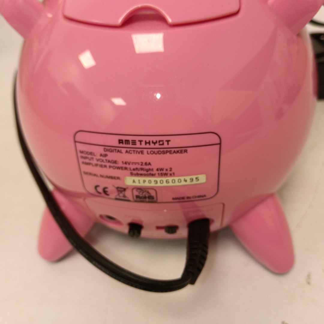 Voir photo 5 de Enceinte iPod originale – Cochon rose – AMETHYST – Vintage Enceinte iPod originale – Cochon rose – AMETHYST – Vintage Bon état reconditionné photo 5