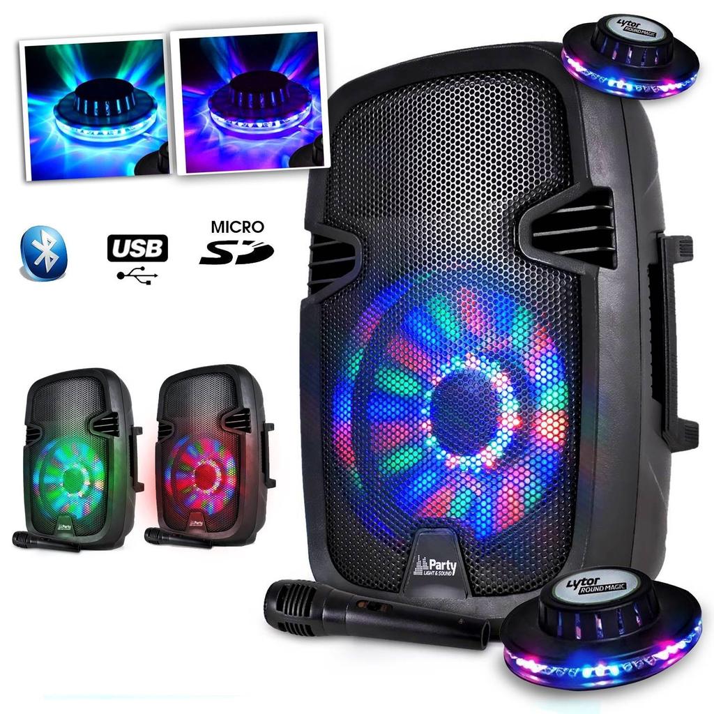 Enceinte Party Sound & Light 300W - Noir Reconditionné - 159,99 € Enceinte Party Sound & Light 300W - Noir Reconditionné Party Sound & Light reconditionné disponible sur Backmarket