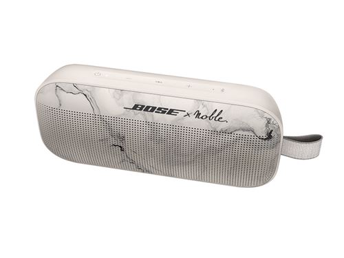 Enceinte portable étanche sans fil Bluetooth Bose Soundlink Flex X Noble Edition limitée Blanc et Gris État correct Bose reconditionné disponible sur Fnac