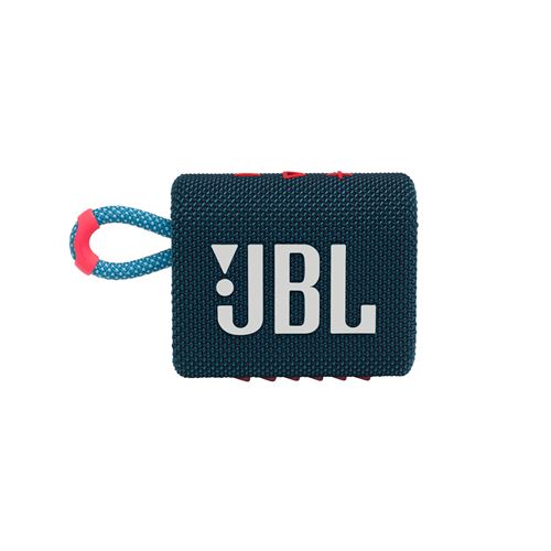 Enceinte portable étanche sans fil Bluetooth JBL Go 3 Bleu et Logo Blanc État correct JBL reconditionné disponible sur Fnac
