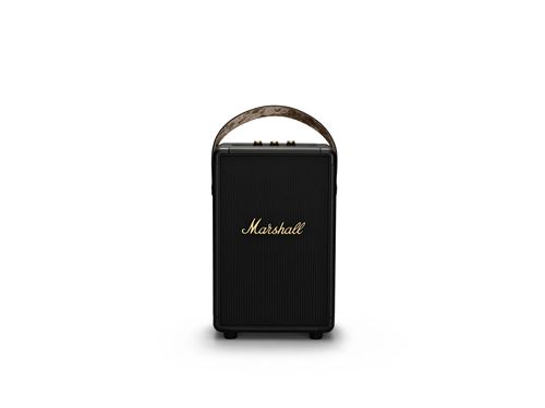 Enceinte sans fil Marshall Tufton Bluetooth Noir et laiton État correct Marshall reconditionné disponible sur Fnac