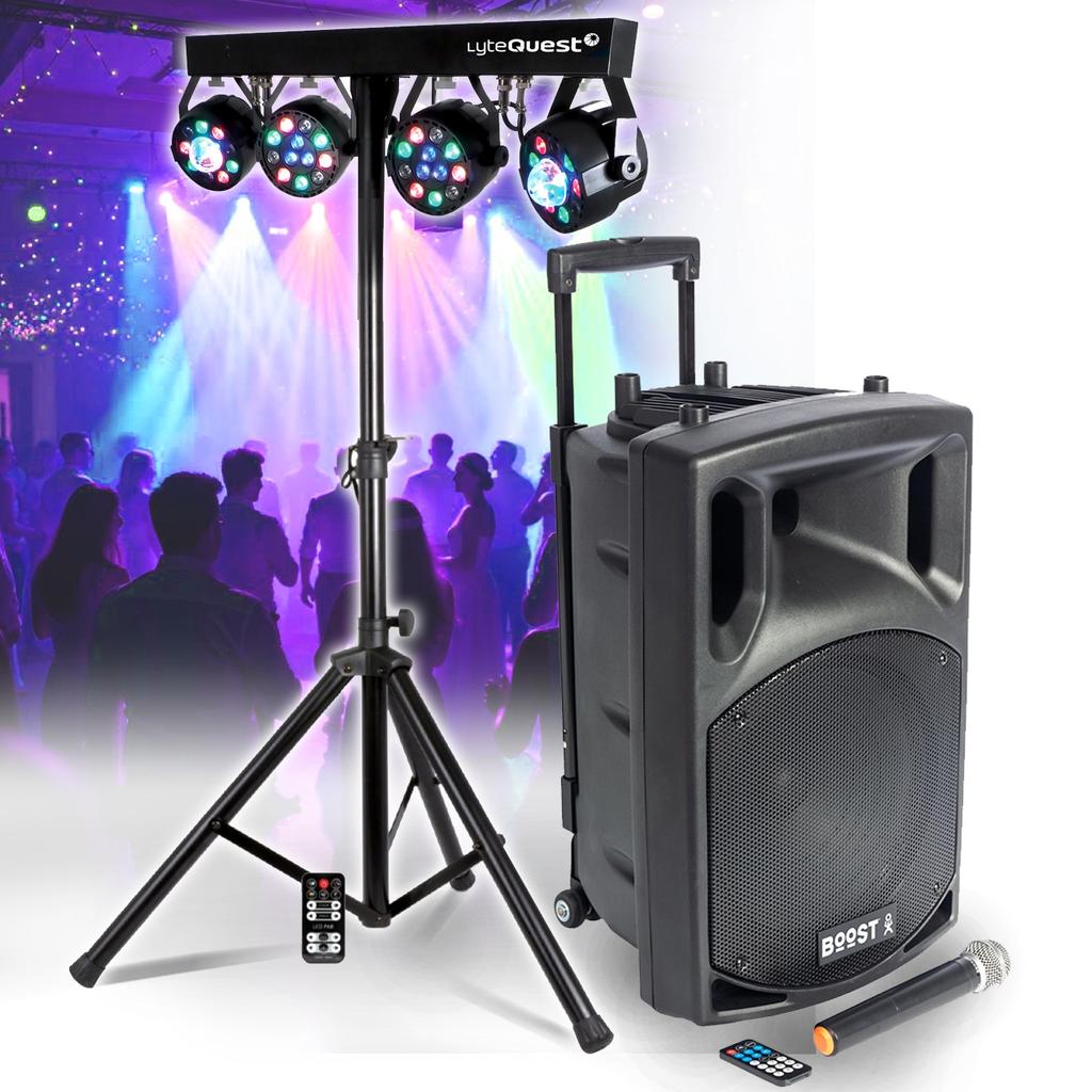 Voir photo 1 de Enceintes sono Lytequest Enceinte Active BOOST150VHF-BT Portable Autonome - 800W -15/38CM USB BLUETOOTH, 1 MICRO VHF, Portique Lumières pour Sono DJ F | Dero Enceintes sono Lytequest Enceinte Active BOOST150VHF-BT Portable Autonome - 800W -15/38CM USB BLUETOOTH, 1 MICRO VHF, Portique Lumières pour Sono DJ F Reconditionné N/A reconditionné | Dero