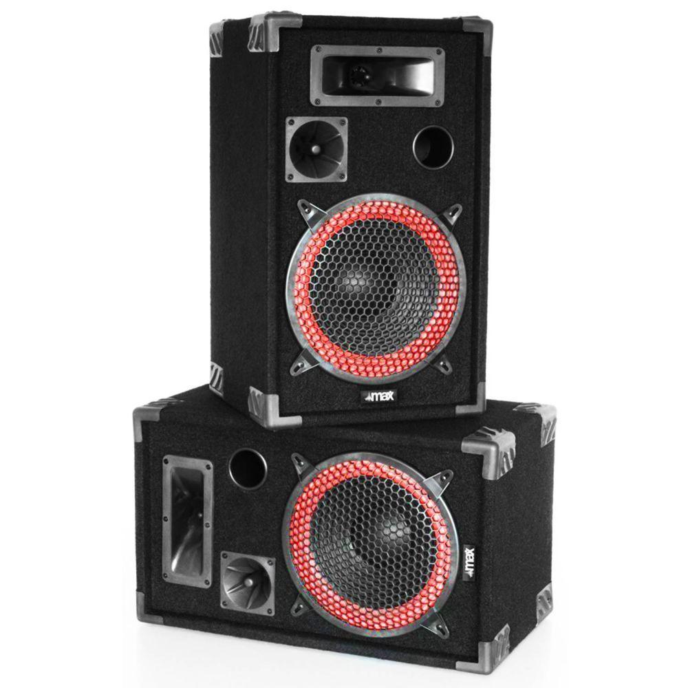 Voir photo 2 de Enceintes sono Max Pack sonorisation 1000W - 2 Enceintes 12"" + Amplificateur 2x500W avec EQ + Câblages | Dero Enceintes sono Max Pack sonorisation 1000W - 2 Enceintes 12"" + Amplificateur 2x500W avec EQ + Câblages Reconditionné N/A reconditionné photo 2 | Dero