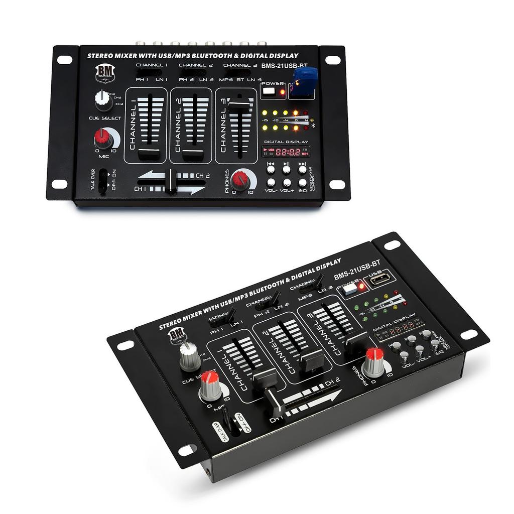 Voir photo 3 de Enceintes sono Pack Sono BM SONIC Amplificateur 1000W, Paire d'Enceintes Passives 2x300W, Table de Mixage, Pieds, Casque DJ, Câbles et Micro | Dero Enceintes sono Pack Sono BM SONIC Amplificateur 1000W, Paire d'Enceintes Passives 2x300W, Table de Mixage, Pieds, Casque DJ, Câbles et Micro Reconditionné N/A reconditionné photo 3 | Dero