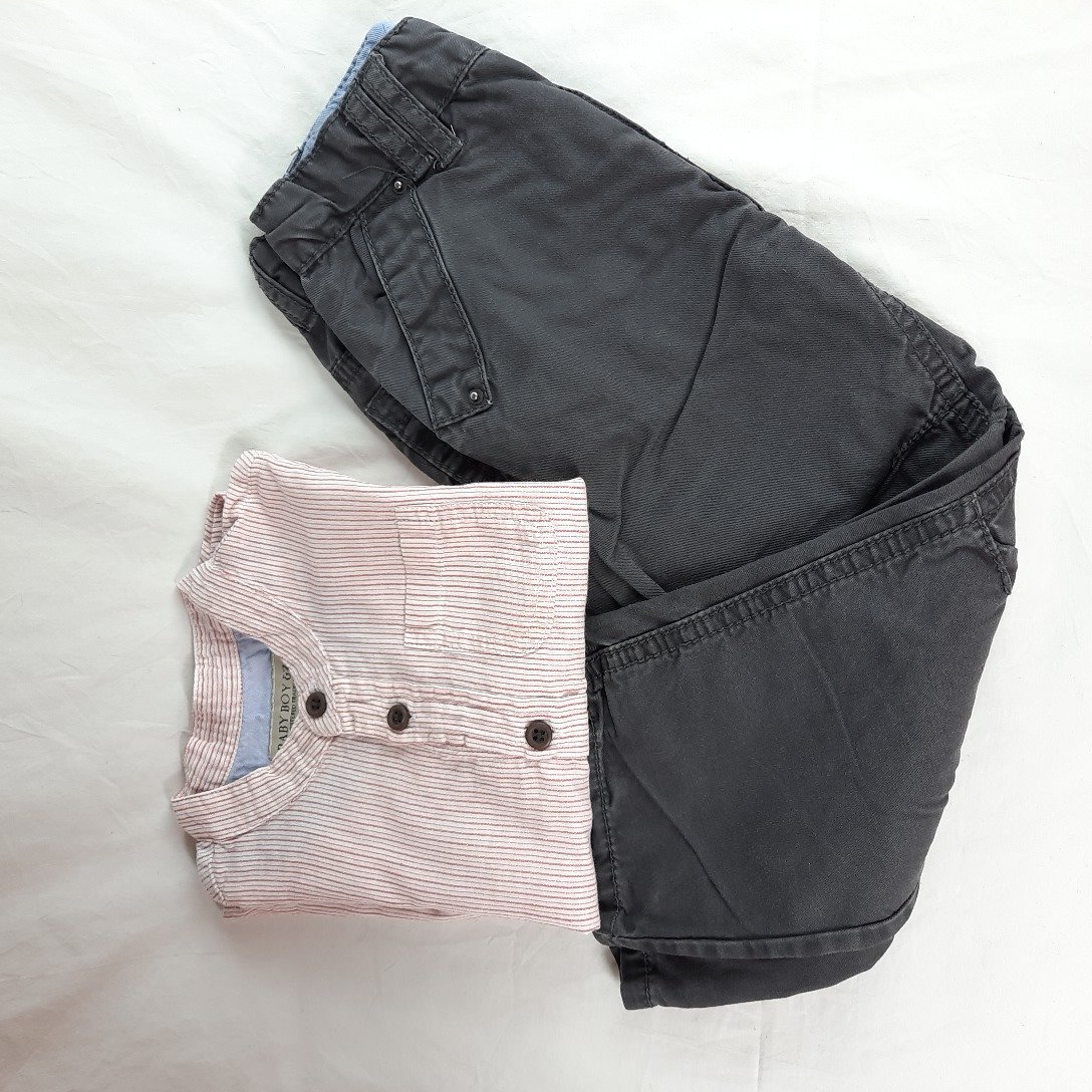 Voir photo 2 de Ensemble 12/18 mois pantalon OBAIBI et chemise BABY BOY ZA Ensemble 12/18 mois pantalon OBAIBI et chemise BABY BOY ZA Très bon état reconditionné photo 2