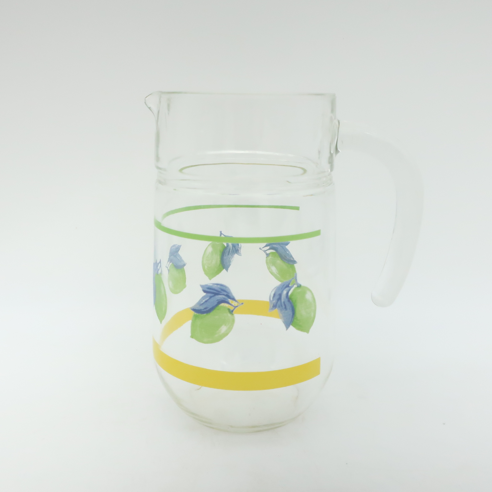 Voir photo 3 de Ensemble 6 Pieces en verre à motif " Citron Vert " Ensemble 6 Pieces en verre à motif " Citron Vert " Bon état reconditionné photo 3