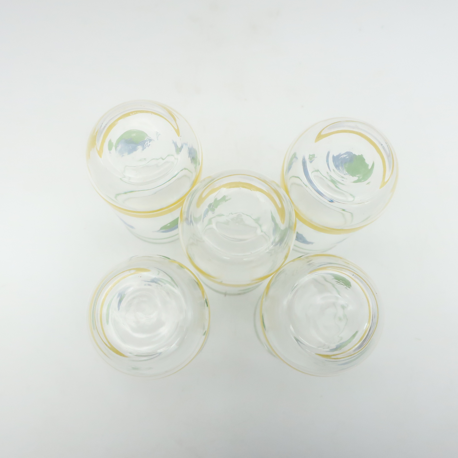 Voir photo 9 de Ensemble 6 Pieces en verre à motif " Citron Vert " Ensemble 6 Pieces en verre à motif " Citron Vert " Bon état reconditionné photo 9