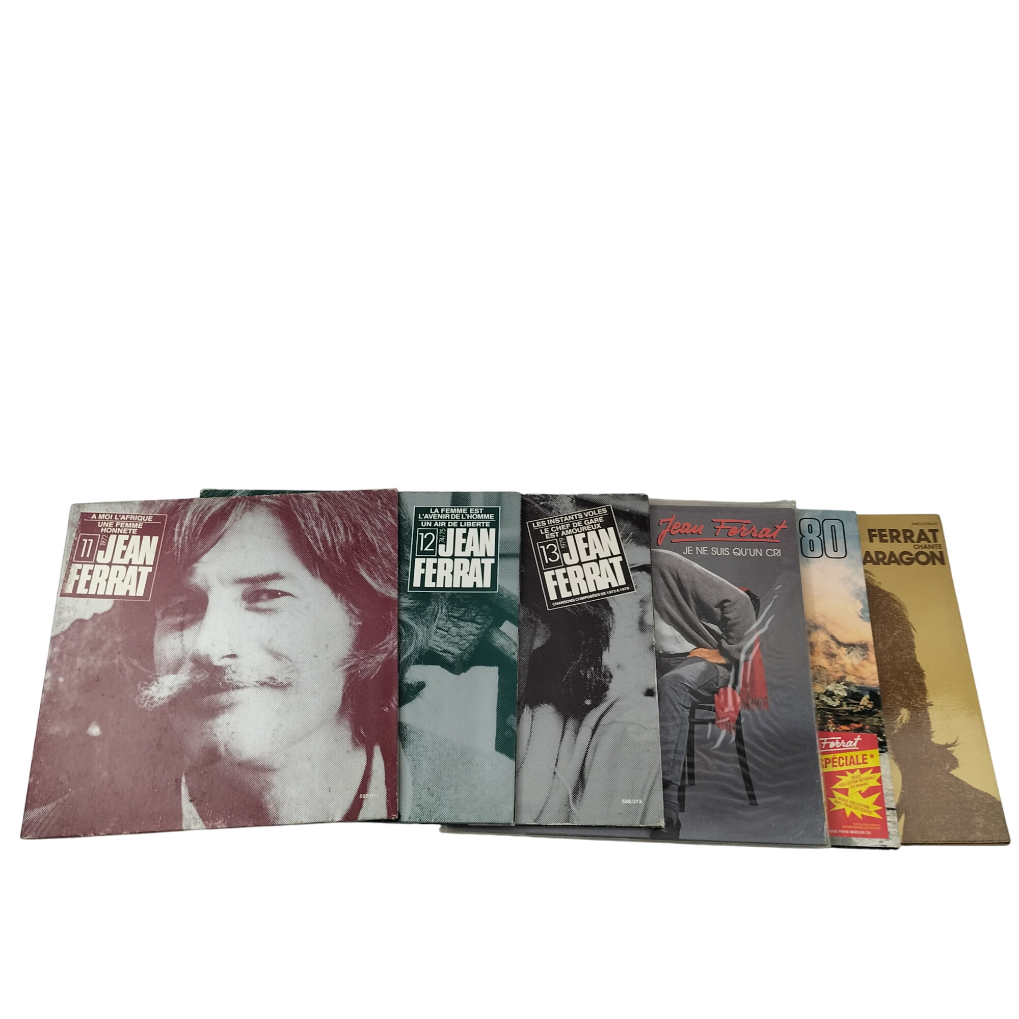 Acheter Ensemble 6 pochettes 6 vinyles Jean Ferrat Bon état - 10,00 € Ensemble 6 pochettes 6 vinyles Jean Ferrat Bon état reconditionné disponible sur Label Emmaüs