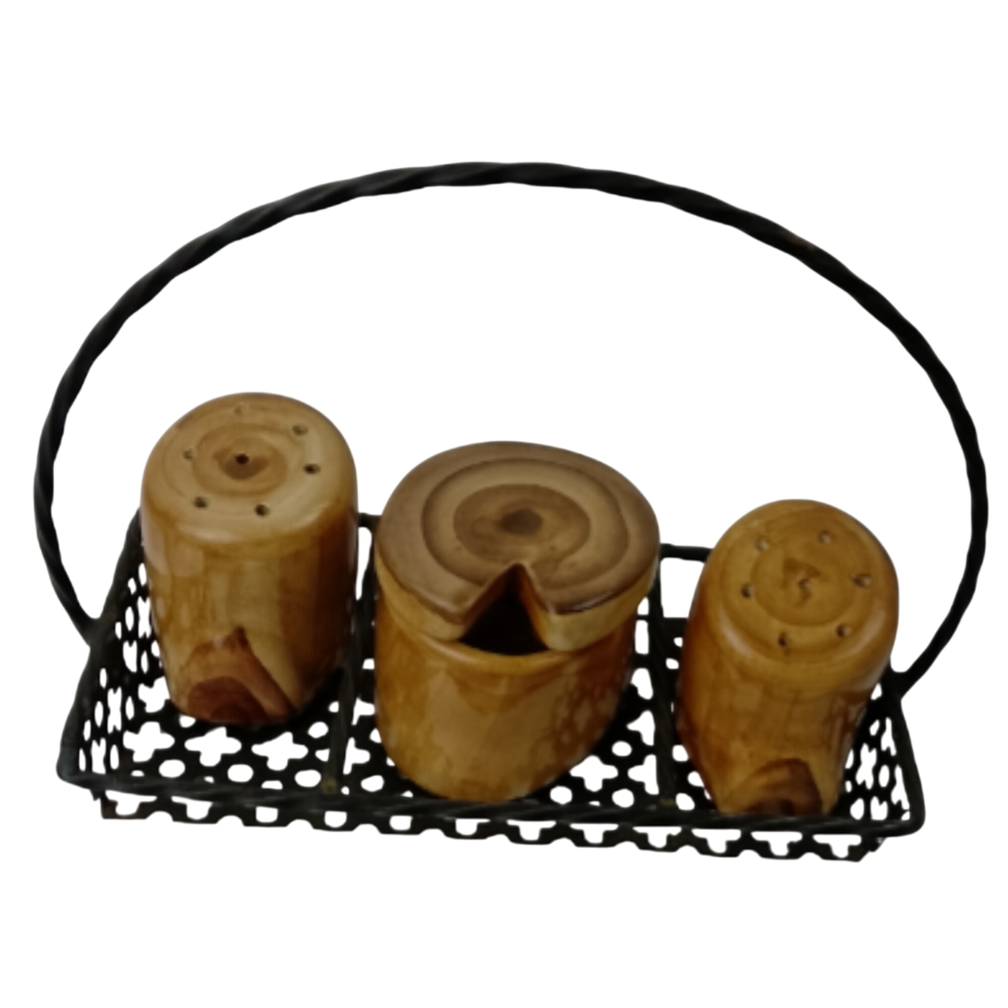 Acheter Ensemble à condiments - Salière poivrier moutardier - 11,20 € Ensemble à condiments - Salière poivrier moutardier reconditionné disponible sur Label Emmaüs