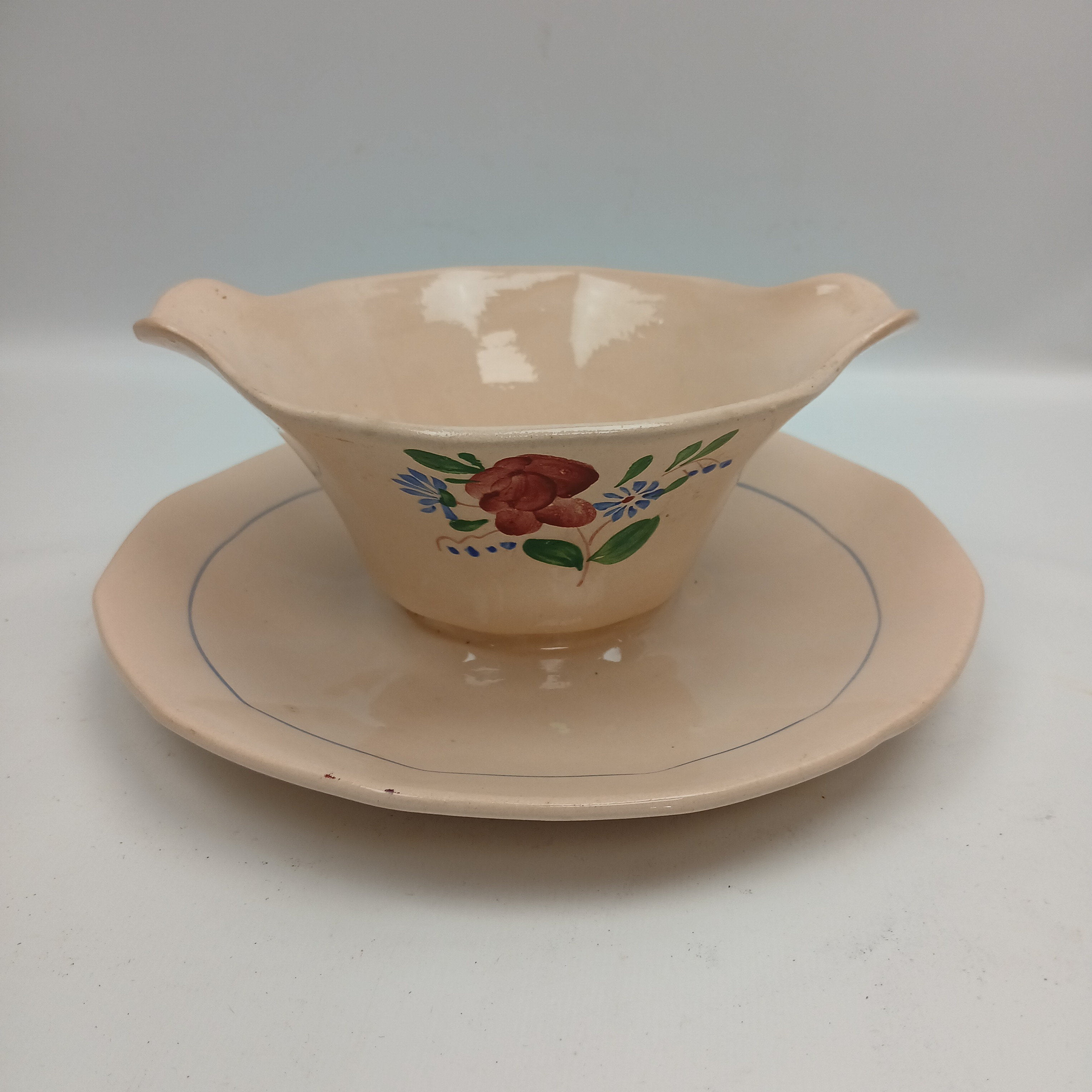 Voir photo 10 de Ensemble Assiette et saucière céramique Digoin SARREGUEMINES Ensemble Assiette et saucière céramique Digoin SARREGUEMINES reconditionné photo 10