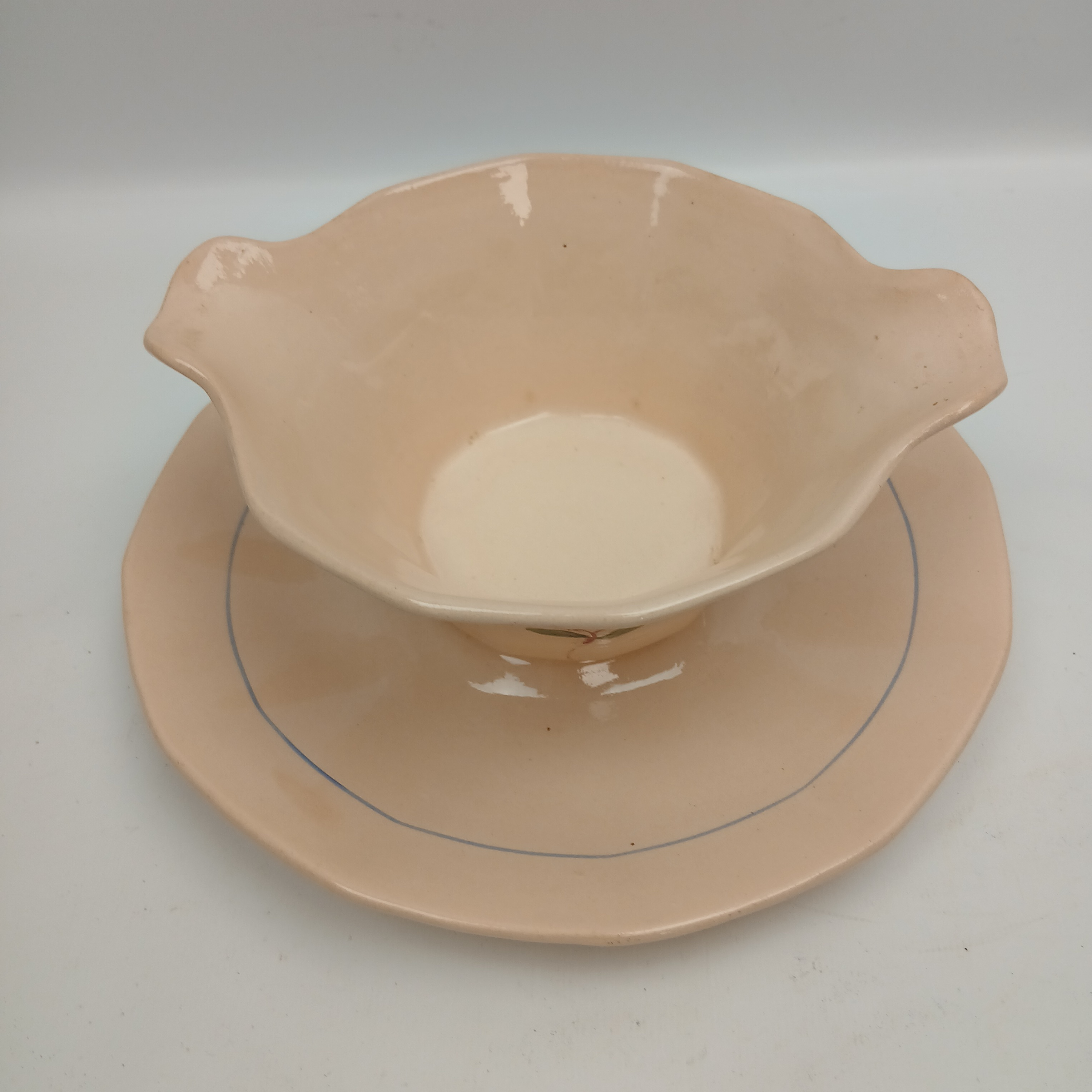Voir photo 11 de Ensemble Assiette et saucière céramique Digoin SARREGUEMINES Ensemble Assiette et saucière céramique Digoin SARREGUEMINES reconditionné photo 11