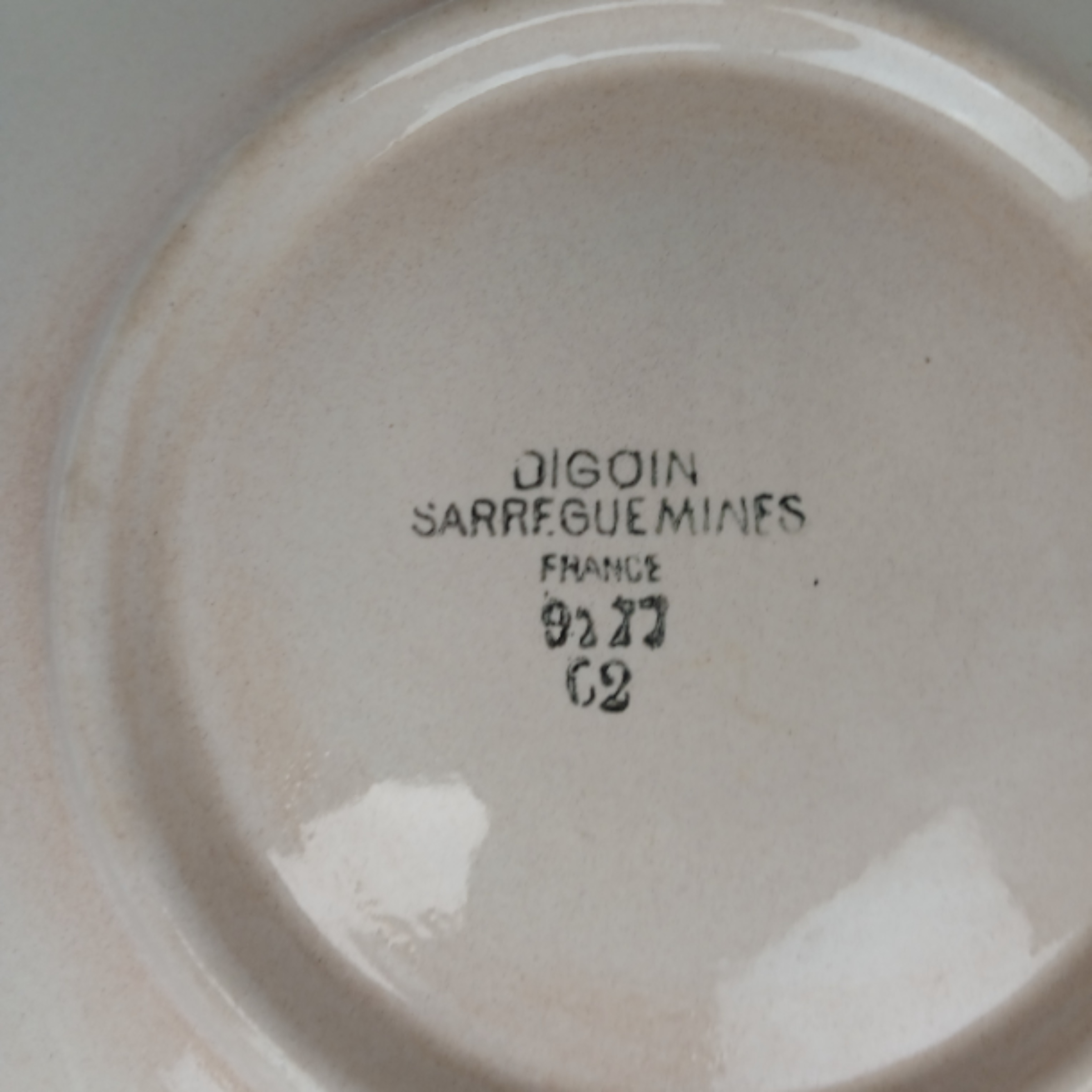 Voir photo 13 de Ensemble Assiette et saucière céramique Digoin SARREGUEMINES Ensemble Assiette et saucière céramique Digoin SARREGUEMINES reconditionné photo 13